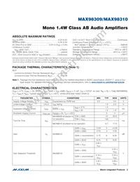 MAX98310EWL+T Datasheet Page 2
