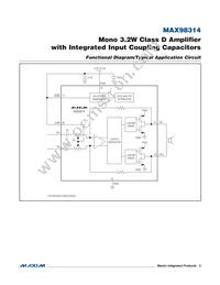 MAX98314EWL+T Datasheet Page 2