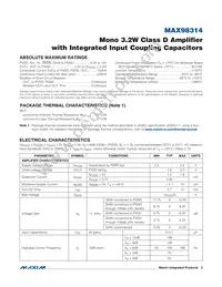MAX98314EWL+T Datasheet Page 3