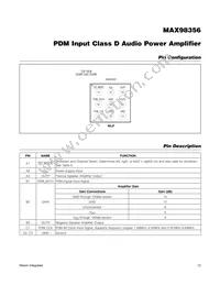 MAX98356EWL+T Datasheet Page 12