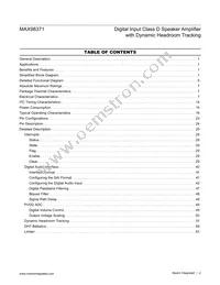 MAX98371EWV+ Datasheet Page 2