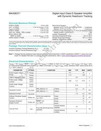 MAX98371EWV+ Datasheet Page 7