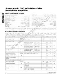 MAX9850ETI+TGC1 Datasheet Page 2
