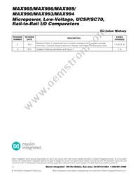 MAX985ESA-T Datasheet Page 12