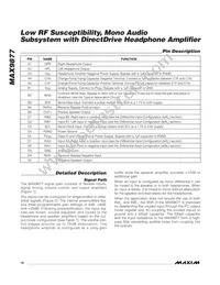 MAX9877EWP+CG2 Datasheet Page 16