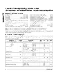 MAX9877EWP+TG45 Datasheet Page 2