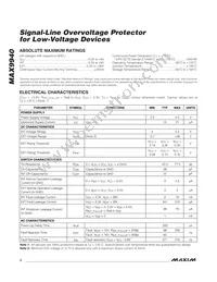 MAX9940AXK+T Datasheet Page 2