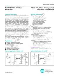 MAXM15067AMB+ Datasheet Cover