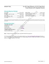 MAXM17502ALI+T Datasheet Page 2