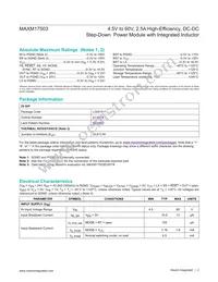 MAXM17503ALJ+T Datasheet Page 2