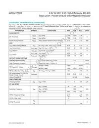 MAXM17503ALJ+T Datasheet Page 3