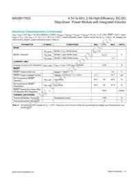 MAXM17503ALJ+T Datasheet Page 4