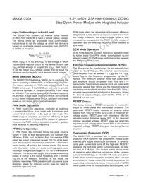 MAXM17503ALJ+T Datasheet Page 17