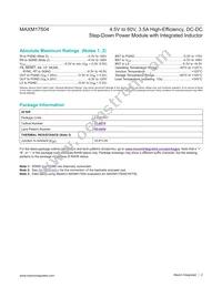 MAXM17504ALJ+T Datasheet Page 2