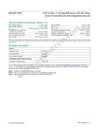 MAXM17505ALJ+T Datasheet Page 2