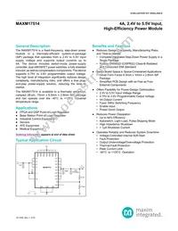 MAXM17514ALI+T Datasheet Cover