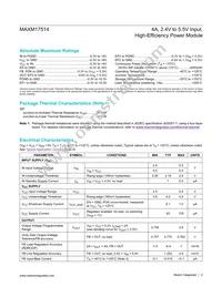 MAXM17514ALI+T Datasheet Page 2