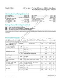 MAXM17545ALJ+T Datasheet Page 2