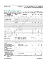 MAXM17545ALJ+T Datasheet Page 3