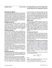 MAXM17545ALJ+T Datasheet Page 16