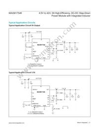 MAXM17546ALY#T Datasheet Page 21