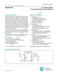 MAXM17552AMB+T Datasheet Cover