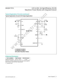 MAXM17574ALC#T Datasheet Page 21