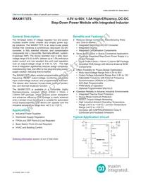 MAXM17575ALI#T Datasheet Cover