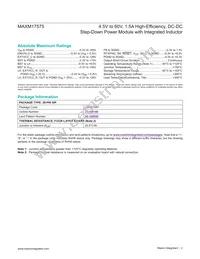 MAXM17575ALI#T Datasheet Page 2