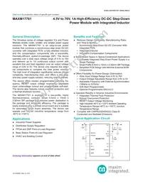 MAXM17761ALI#T Datasheet Cover