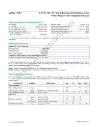 MAXM17761ALI#T Datasheet Page 2