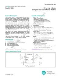 MAXM17900AMB+T Datasheet Cover