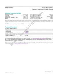 MAXM17900AMB+T Datasheet Page 2