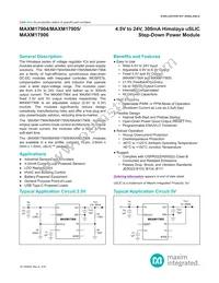 MAXM17905AMB+ Datasheet Cover