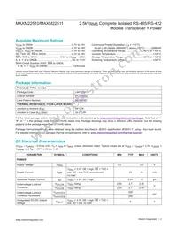 MAXM22511GLH+T Datasheet Page 2