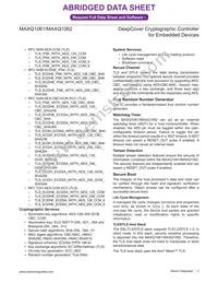 MAXQ1061EUD+ Datasheet Page 3