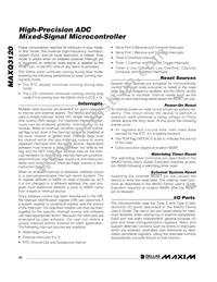 MAXQ3120-FFN+ Datasheet Page 22