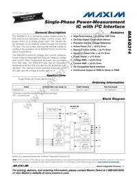 MAXQ314+ Datasheet Cover