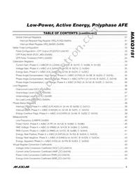 MAXQ3181-RAN+ Datasheet Page 3