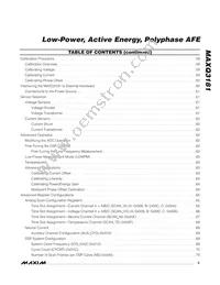 MAXQ3181-RAN+ Datasheet Page 5