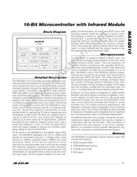 MAXQ610X-2016+ Datasheet Page 11