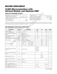MAXQ612J-UEI+ Datasheet Page 4