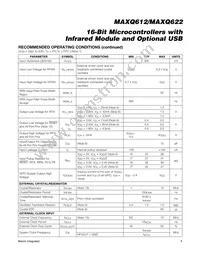 MAXQ612J-UEI+ Datasheet Page 5