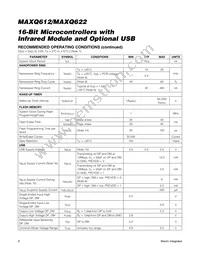 MAXQ612J-UEI+ Datasheet Page 6