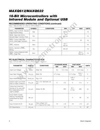 MAXQ612J-UEI+ Datasheet Page 8