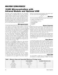 MAXQ612J-UEI+ Datasheet Page 22
