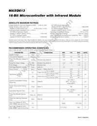 MAXQ613A-UEI+ Datasheet Page 4