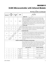 MAXQ613A-UEI+ Datasheet Page 9