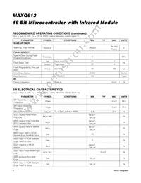 MAXQ613K-0000+ Datasheet Page 6