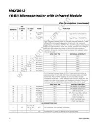 MAXQ613K-0000+ Datasheet Page 10